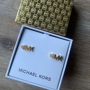 Michael kors gold earrings MK